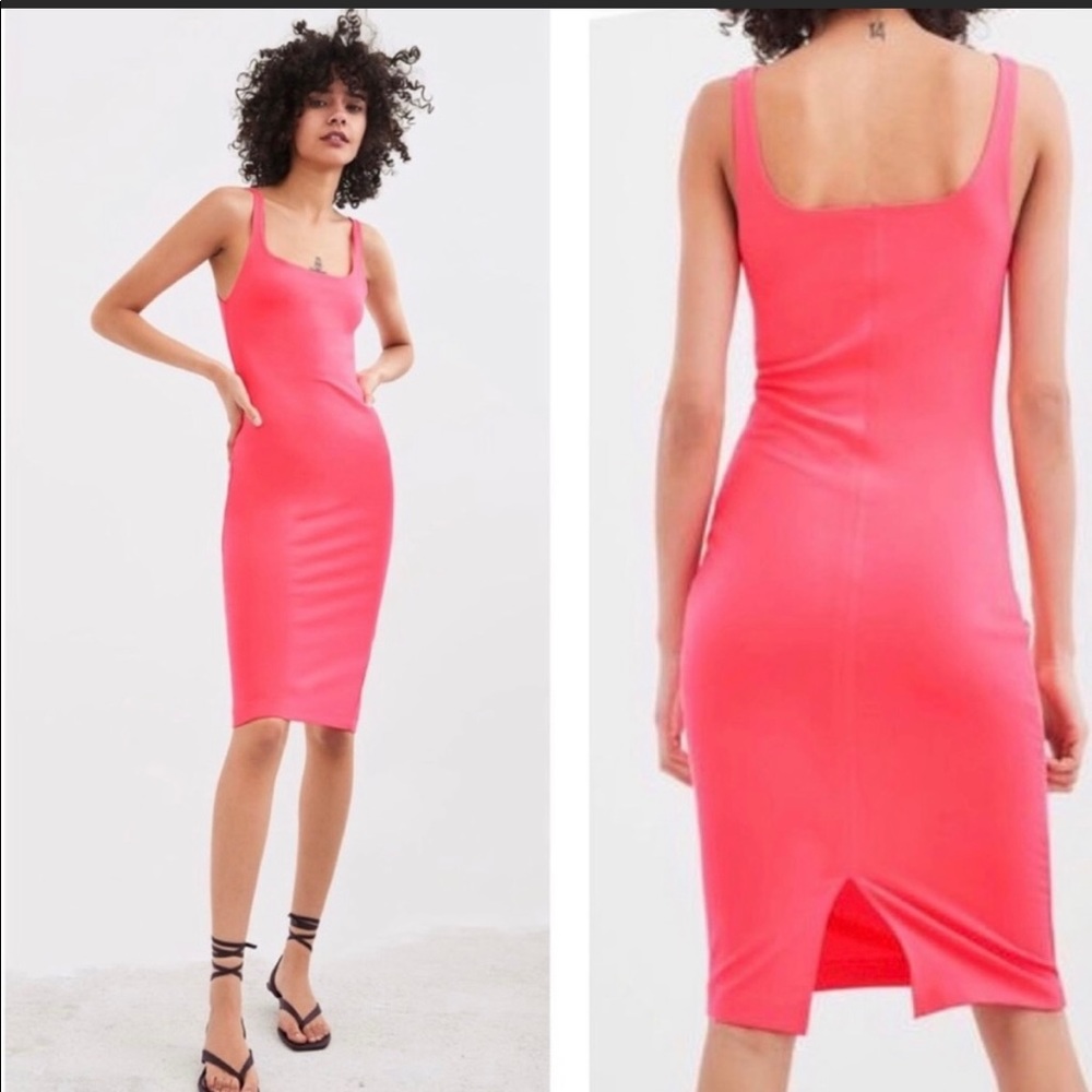 Zara Pink Bodycon Dress - Gem Zara Pink Bodycon Dress - Gem
